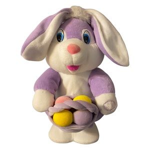 Dan Dee Easter Bunny Rabbit Animated Singing Hopping Go Happy Hopster Hops Sings